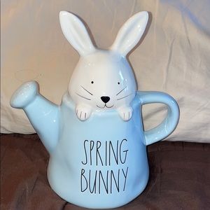 Rae Dunn Spring Bunny Blue Watering Can